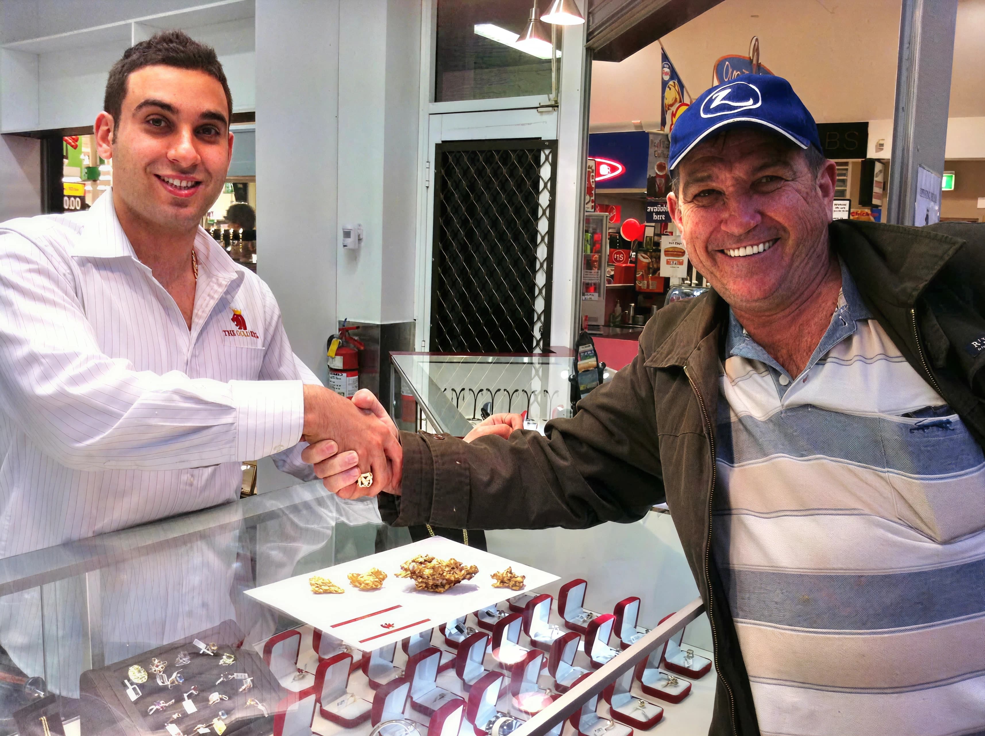 Early customer transaction at The Gold King