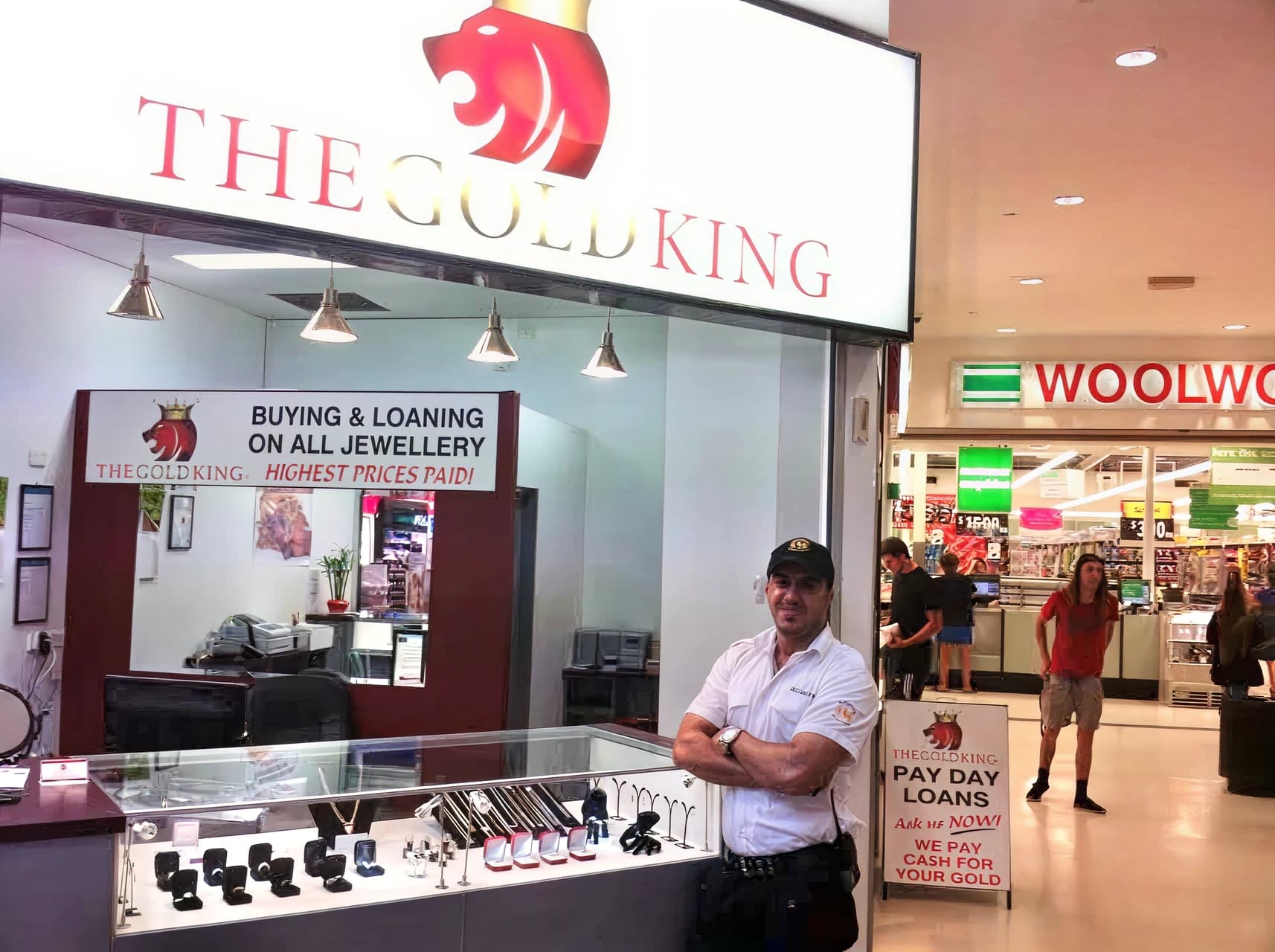 The Gold King storefront in Nerang Mall Shopping Centre