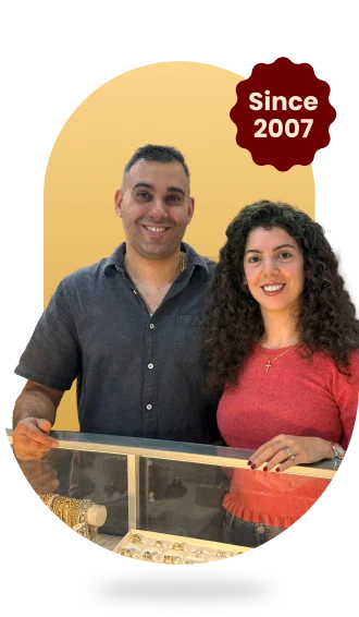 The Gold King team at the store counter